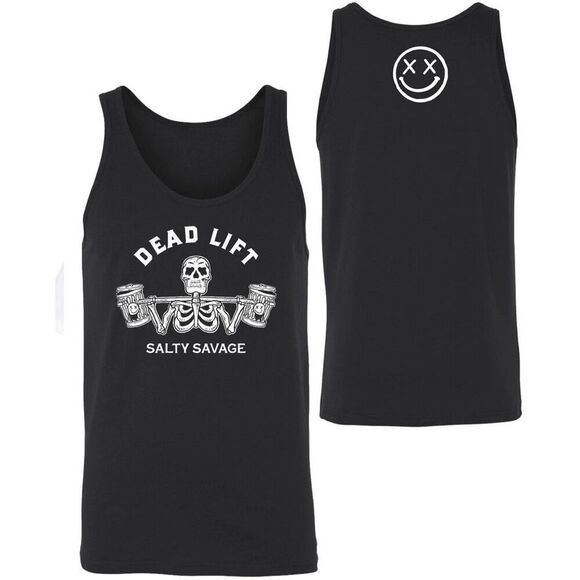Salty Savage Garbage ‘Dead Lift’ Tank Top in Black Unisex Size Small - Picture 1 of 6